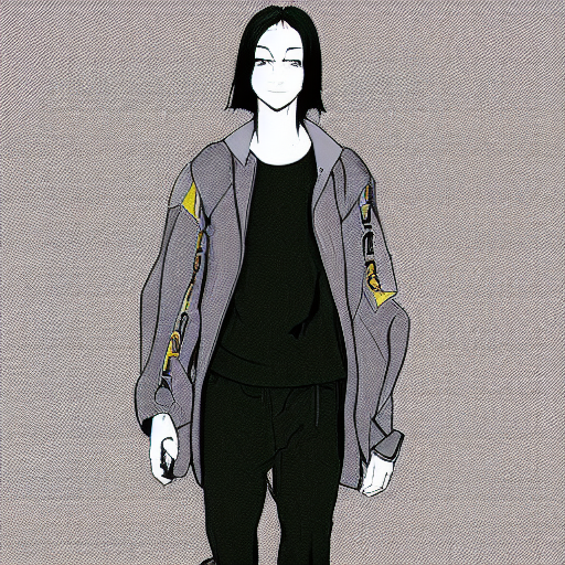 prompthunt: balenciaga vetements fashion influencer character minimalistic  illustration. style akira anime. popular on pixiv