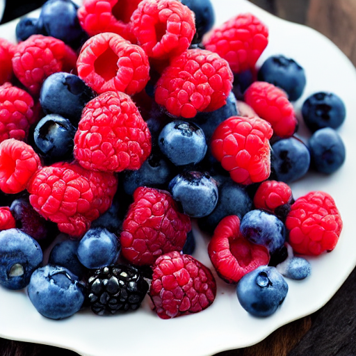 prompthunt mixed berries shaped like matt berry