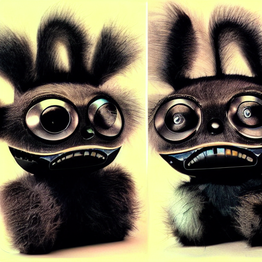 prompthunt uncanny furby inspired by hr giger extremely