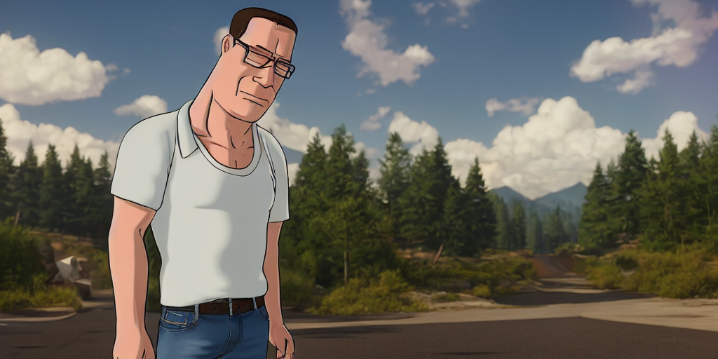 prompthunt hank hill from king of the hill, hyperrealistic, concept