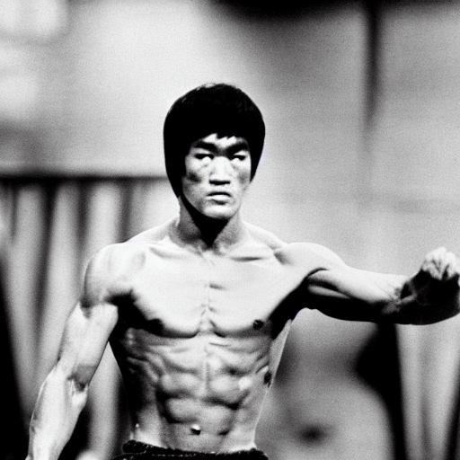 prompthunt: Bruce Lee if he was 70 years old