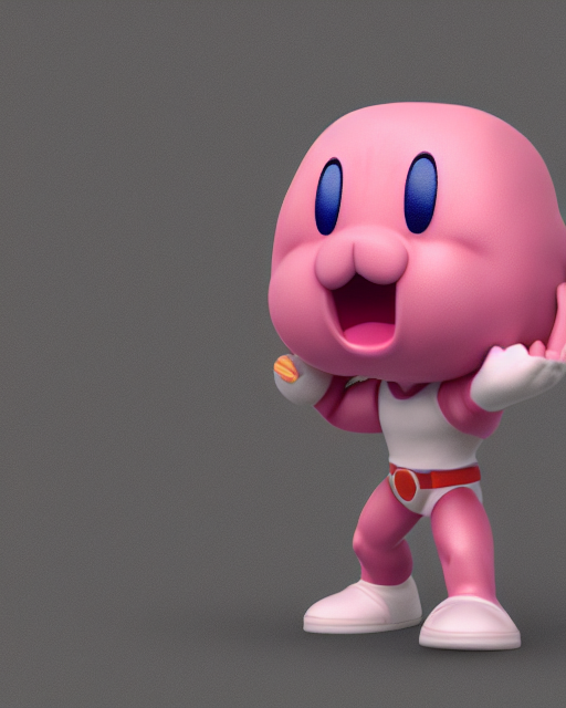 prompthunt: full body 3d render of Kirby as a funko pop, studio lighting,  white background, blender, trending on artstation, 8k, highly detailed
