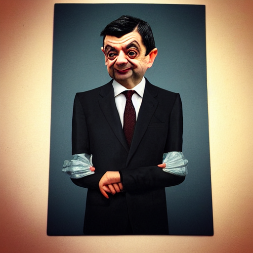 prompthunt rowan atkinson mr bean made from baked beans by greg rutkowski