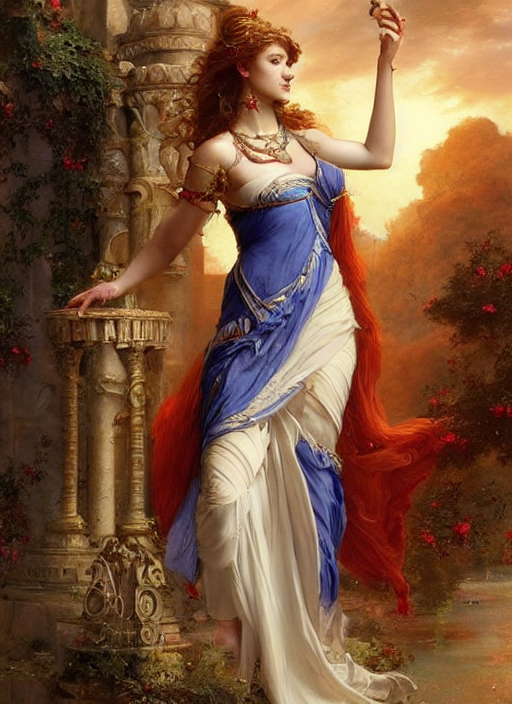 prompthunt jane seymour as greek goddess hera, digital art by eugene