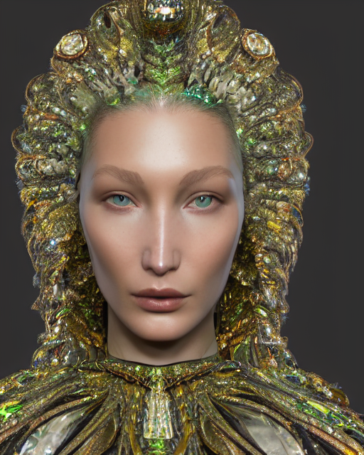 Crystal Goddess - Iridescent Face Jewel