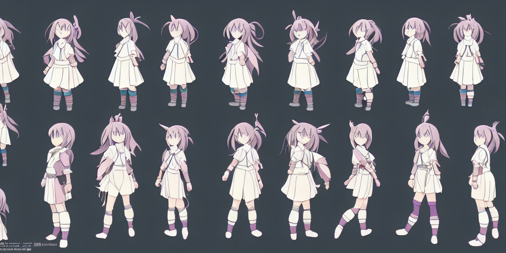 ArtStation - Anime Style Character Sheet // Design