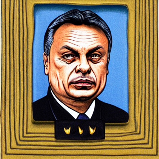 prompthunt: id photo of a viktor orban in emperor outfit, art by pater sato