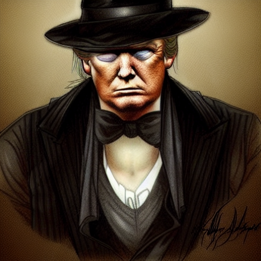 prompthunt: ( ( ( ( ( shirtless donald trump wearing fedora, gothic, dark.  muted colors. ) ) ) ) ) by jean - baptiste monge!!!!!!!!!!!!!!!!!!!!!!!!!!!
