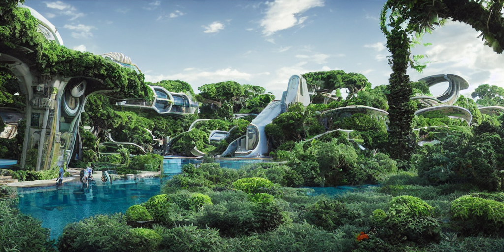 prompthunt verdant classical garden based on the design of carlo