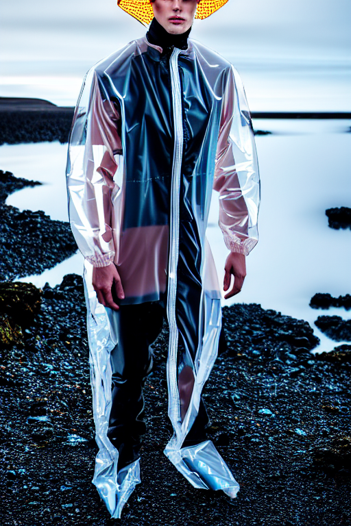 Neon clear raincoat on sale