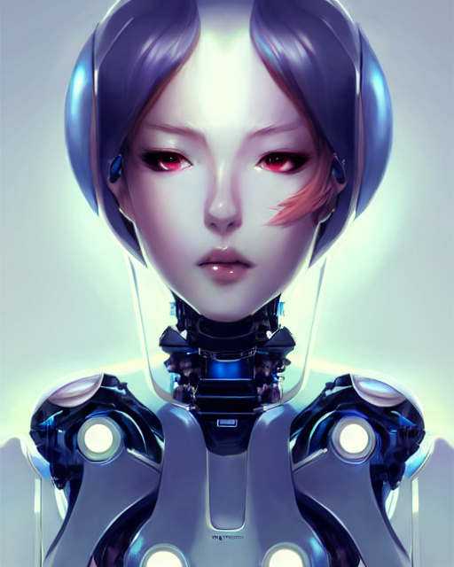 prompthunt: concept art of a beautiful robot lady | | very anime ...
