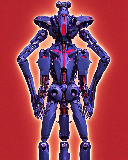 prompthunt: full profile of evangelion mecha, eva unit 0 1 as vitruvian man  by james jean and moebius, biomechanical, ultra wide angle, full body, no  crop, golden ratio, ultra details, in the