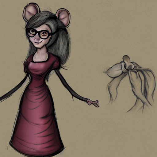 rat in a dress