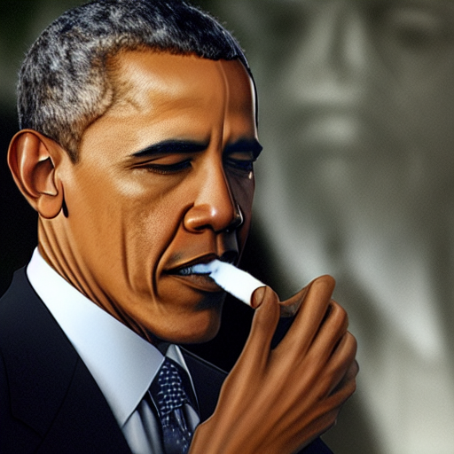 Obama smoking weed
