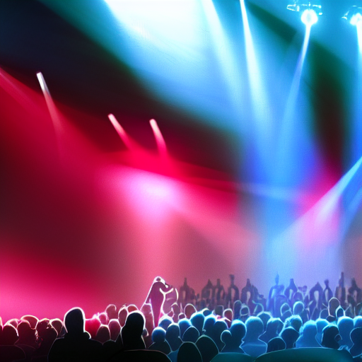 Empty Stage With Crowd