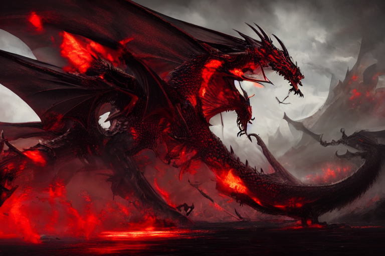 ArtStation - Red dragon