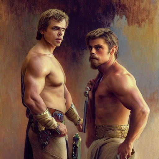 Mark Hamill and Hayden Christensen at an event for Star Wars