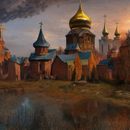 prompthunt: photo ancient Slavic Russian city of Kitezh, concept art ...