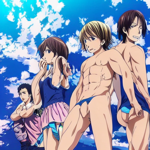 prompthunt: grand blue dreaming anime.