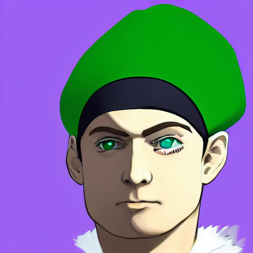 countryballs russian empire with a green cap on his head digital art, 8 k, character, realism, anime, portrait