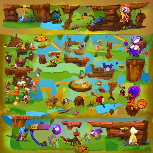 prompthunt: A game assets spritesheet by Rayman legends online