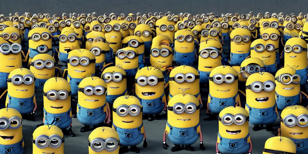 prompthunt: an army of minions from despicable me with their head ...