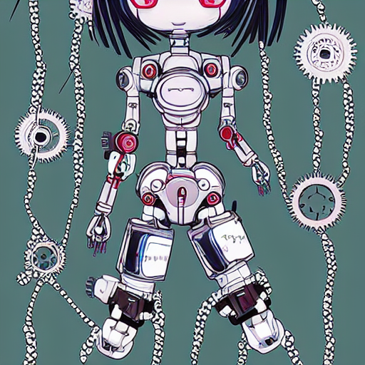 prompthunt: Anime manga robot!! Anime girl, cyborg girl, exposed ...