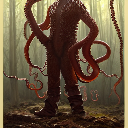 Beard Art Octopus