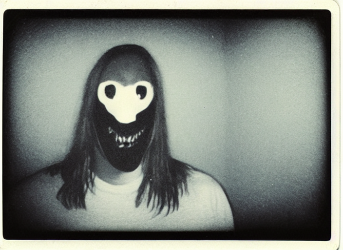 prompthunt: ominous polaroid photo of scary monster in style of trevor  henderson inside toronto subway