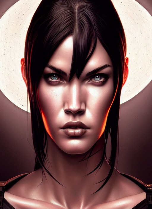 prompthunt symmetry!! gantz portrait of megan fox, unholy, intricate, highly detailed, dynamic
