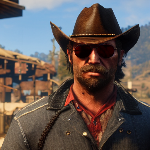 prompthunt: Ray-Ban Glasses in Red Dead Redemption 2