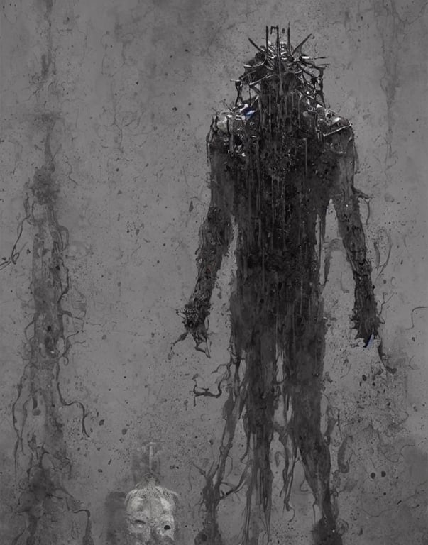 prompthunt silent hill illustration of a disturbing pseudohuman