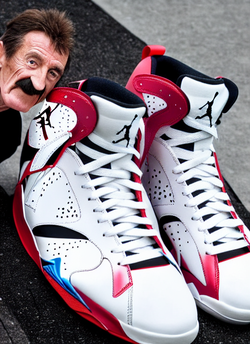 prompthunt Nike executive creative director Barry Chuckle models