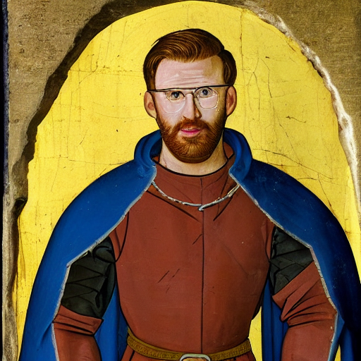 chris evans, medieval painting,