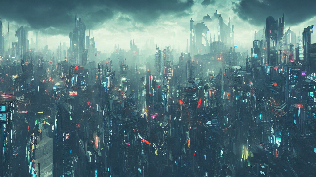Você viveria nessa cidade futurista? #trending #fyp #cyberpunk #futuri