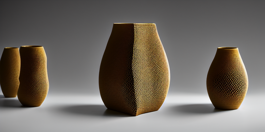 prompthunt: honeycomb vase traditional design by tomas gabzdil libertiny,  product design, film still from the movie directed by denis villeneuve with  art direction by zdzisław beksinski, telephoto lens, shallow depth of field