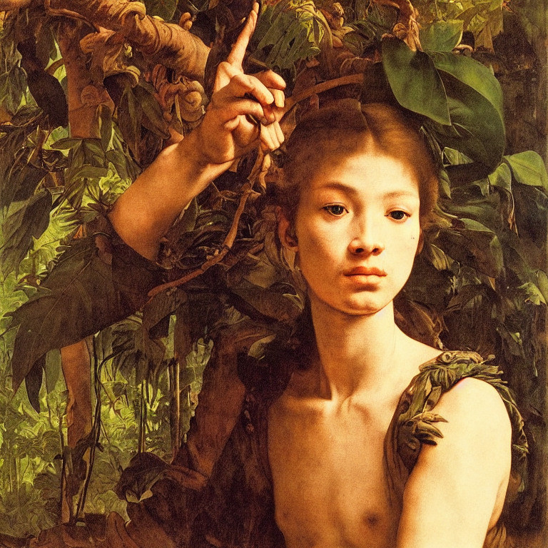 prompthunt: portrait of a vietnam war soldier, majestic face, in jungle,  fine art portrait painting, strong light, fashion, clair obscur, by  albrecht durer, by caravaggio, by diego velazquez, by jean honore fragonard,