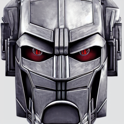 prompthunt: Optimus Prime face, chromatic material, translucent, high  details, 8k, sharp, realistic