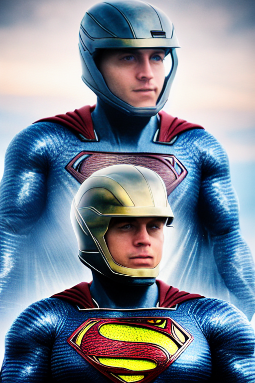 Prompthunt realistic detailed photo of jake the muss as man of steel