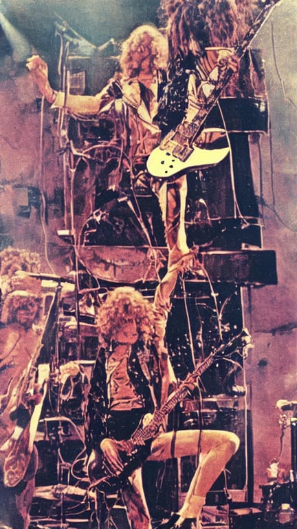 Jimmy page double neck poster deals