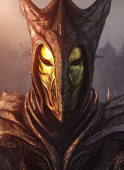 prompthunt masked trickster, ultra detailed fantasy, elden ring
