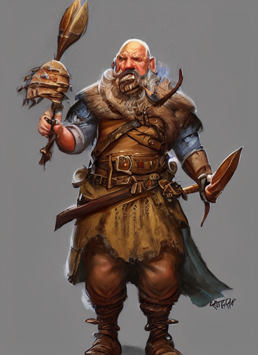 tavern keeper, ultra detailed fantasy, dndbeyond, bright, colourful, realistic, dnd character portrait, full body, pathfinder, pinterest, art by ralph horsley, dnd, rpg, lotr game design fanart by concept art, behance hd, artstation, deviantart, hdr render in unreal engine 5