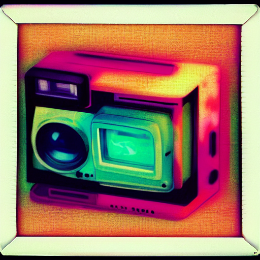 Prompthunt Polaroid Abstract Analog Glitch Retro Art House