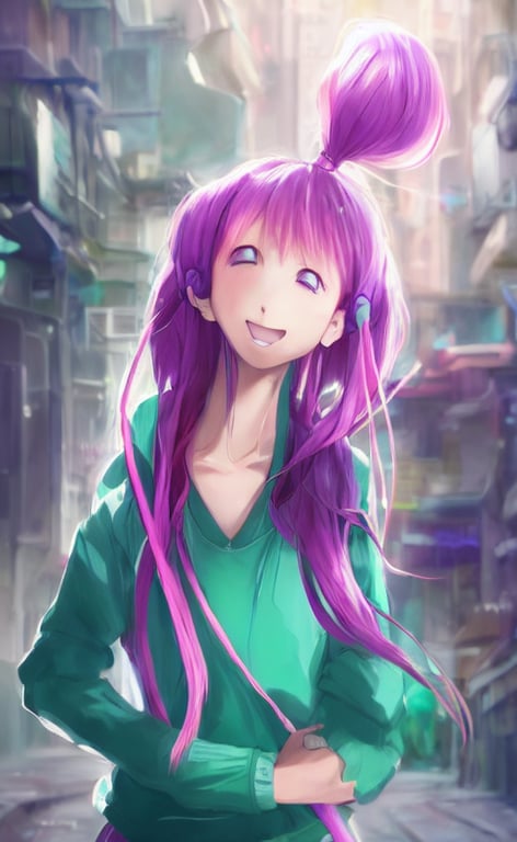 Anime girl cheap face sweater