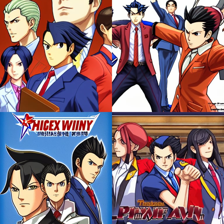 prompthunt Phoenix Wright Ace Attorney
