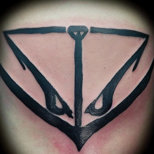 prompthunt minimalistic tattoo of runes from the Witcher 3 game