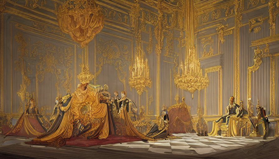 Picture/Photo: Throne room, Palace of Fontainebleau. France