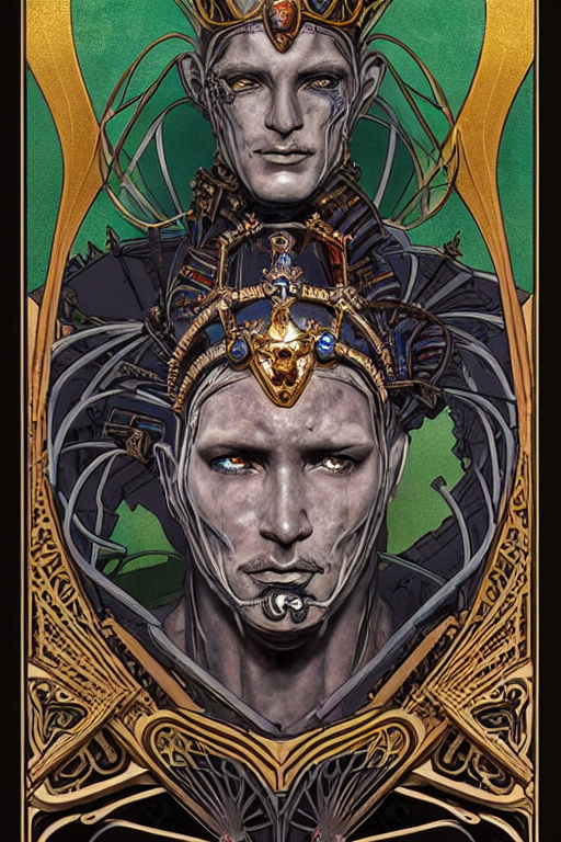 Prompthunt A Dramatic Full color Art Nouveau And Ironpunk Styled Bust 
