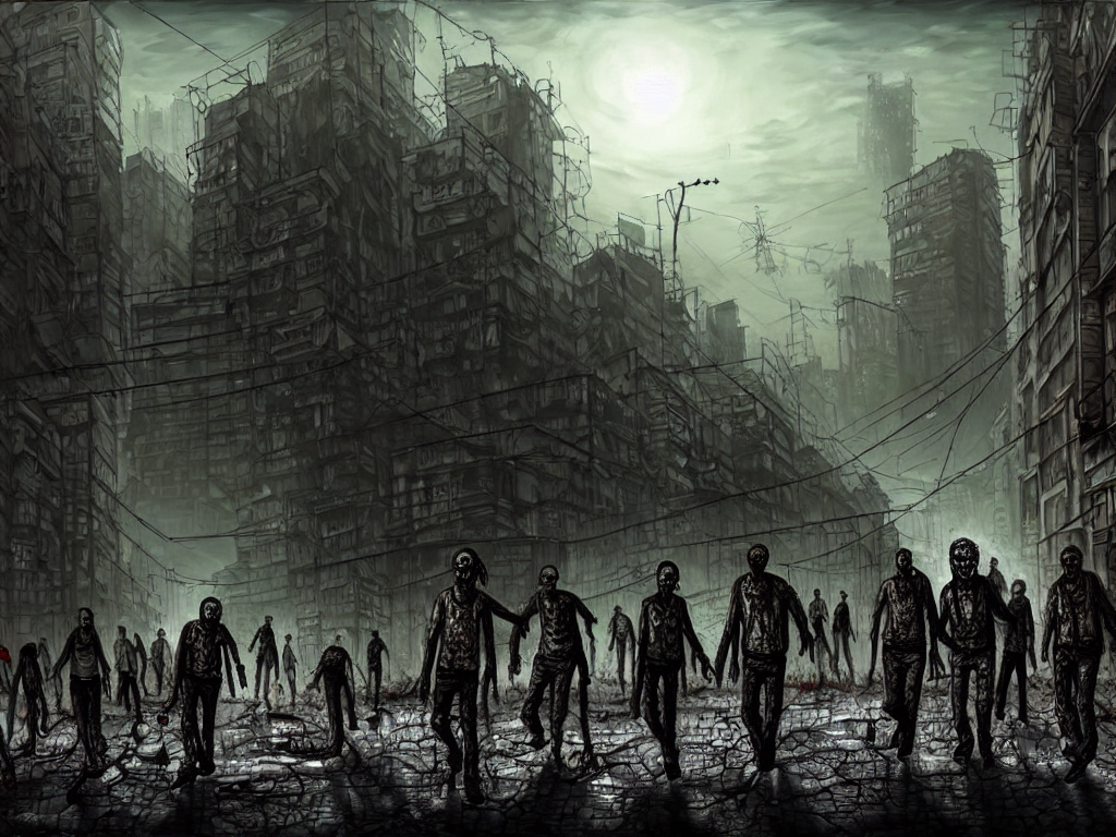 post apocalyptic zombie wallpaper