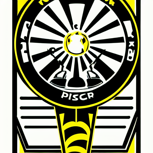 prompthunt: official logo of the professional disc golf association as a  disc golf basket, illustration, style of shepherd fairey